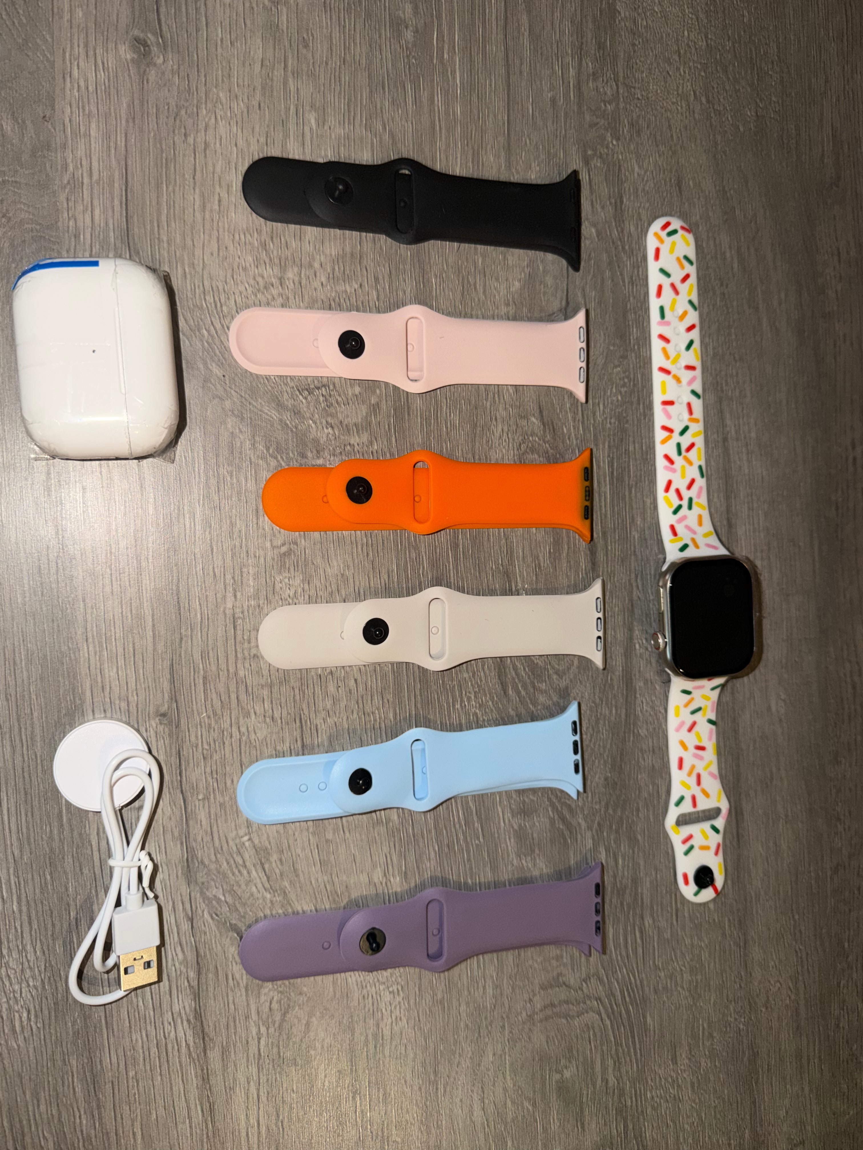Pro Smart Watch – Multi-color Bands Pack